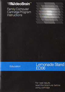 Lemonade Stand Manual (1978)